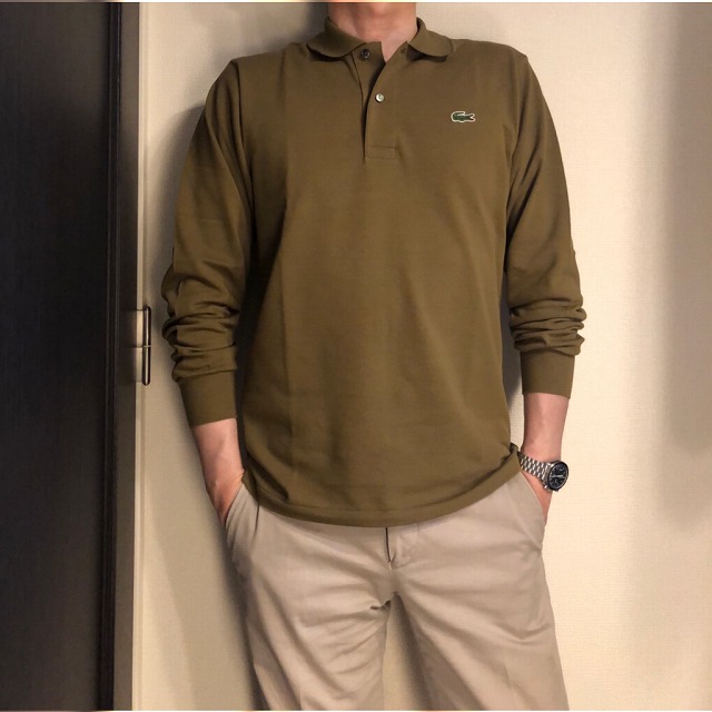 LACOSTE（ラコステ）のロングポロシャツL1312をレビュー