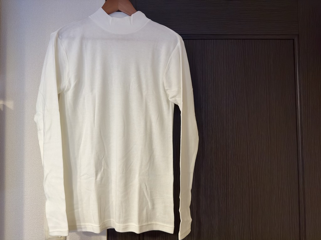 HanesのモックネックロングTシャツ（アンダーウェア・下着）を
