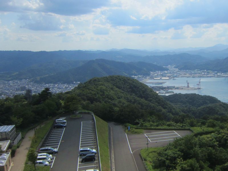 五老スカイタワー展望台からの風景,舞鶴西港(京都府舞鶴市)