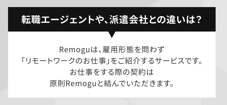 Remogu(リモグ)の契約形態