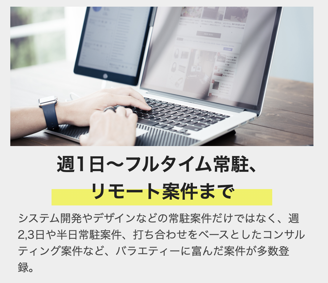 Bizlink(ビズリンク)はバラエティーに富んだ案件を多数保有