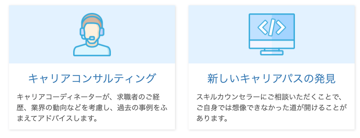 キャリアコーディネーターが、求職者のご経歴、業界の動向などを考慮し、過去の事例をふまえてアドバイス