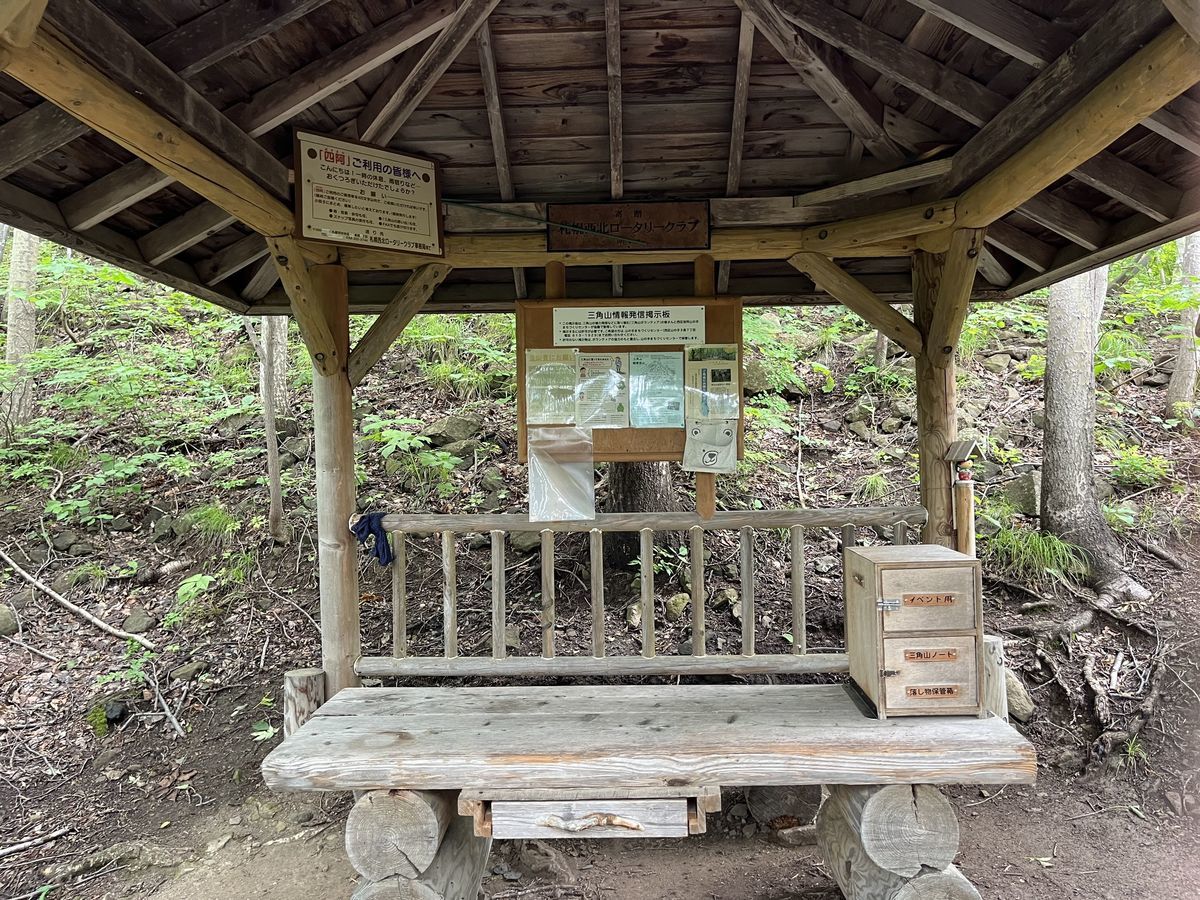 三角山 情報発信板