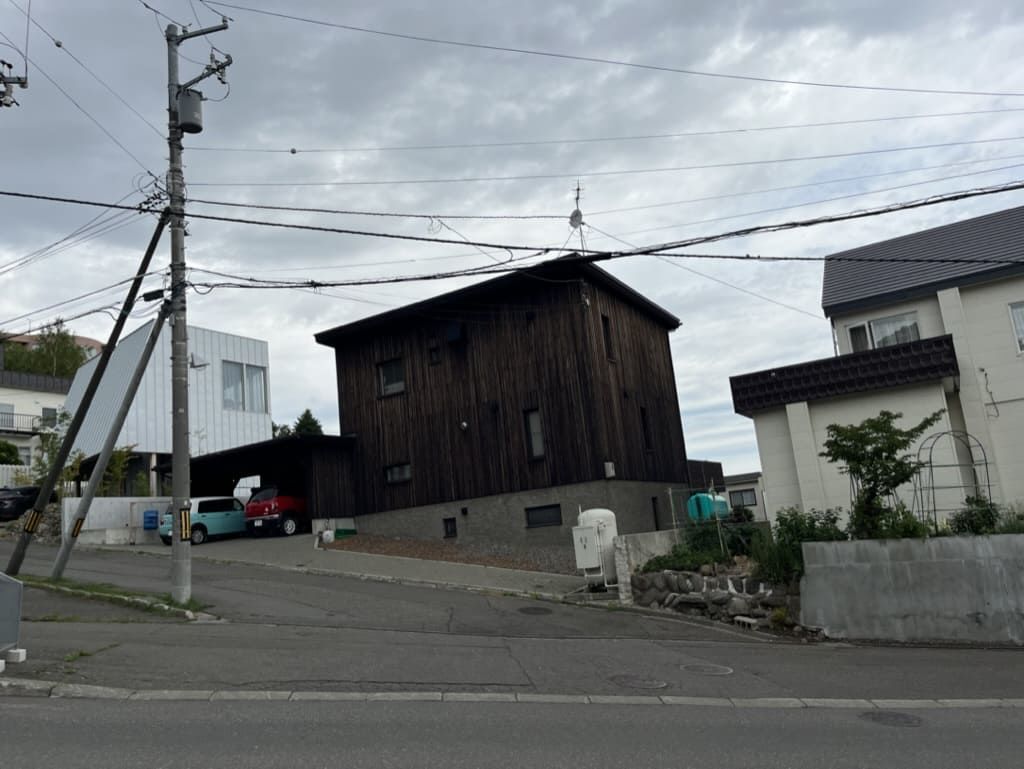 幌見峠 付近 住宅 木造 小屋っぽい