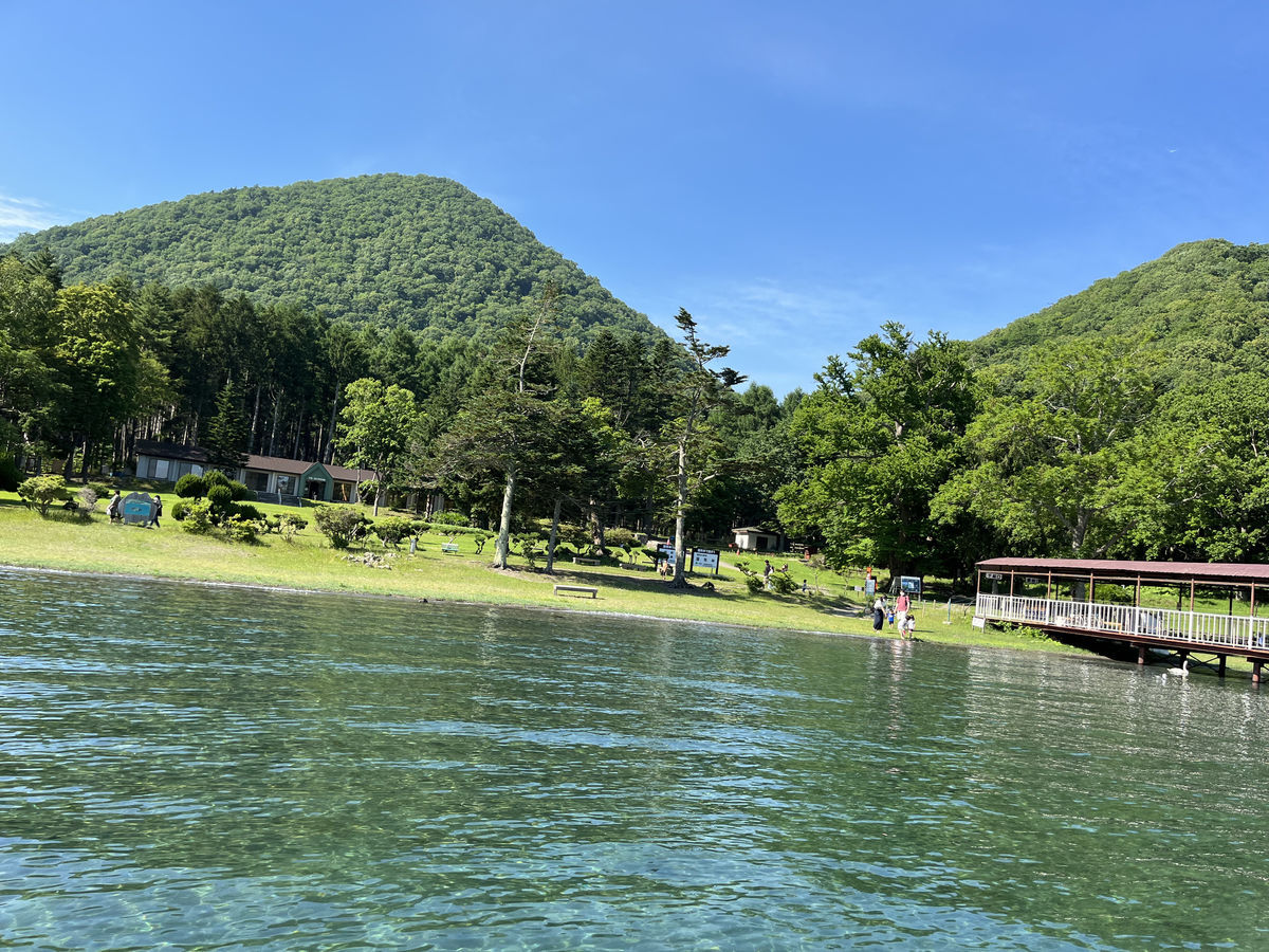 洞爺湖の中にある中の島