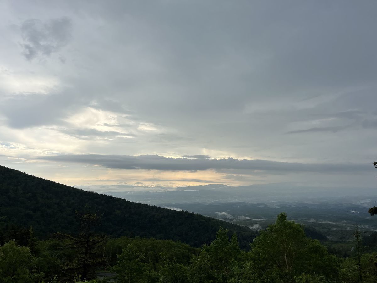 十勝岳温泉 湯元 凌雲閣 からの眺め 富良野