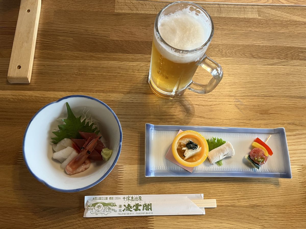 十勝岳温泉 湯元 凌雲閣 晩御飯