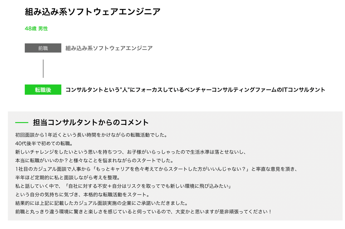 組み込み系ソフトウェアエンジニア転職後 コンサルタントという-人-にフォーカスしているベンチャーコンサルティングファームのITコンサルタント48歳 男性