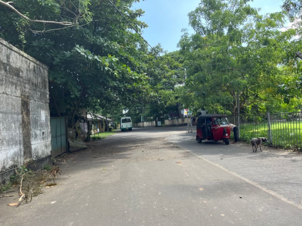 クリケット場横の道（Mahinda Wijesekara Ground） The Dutchman's Street Matara（マータラ）.jpeg