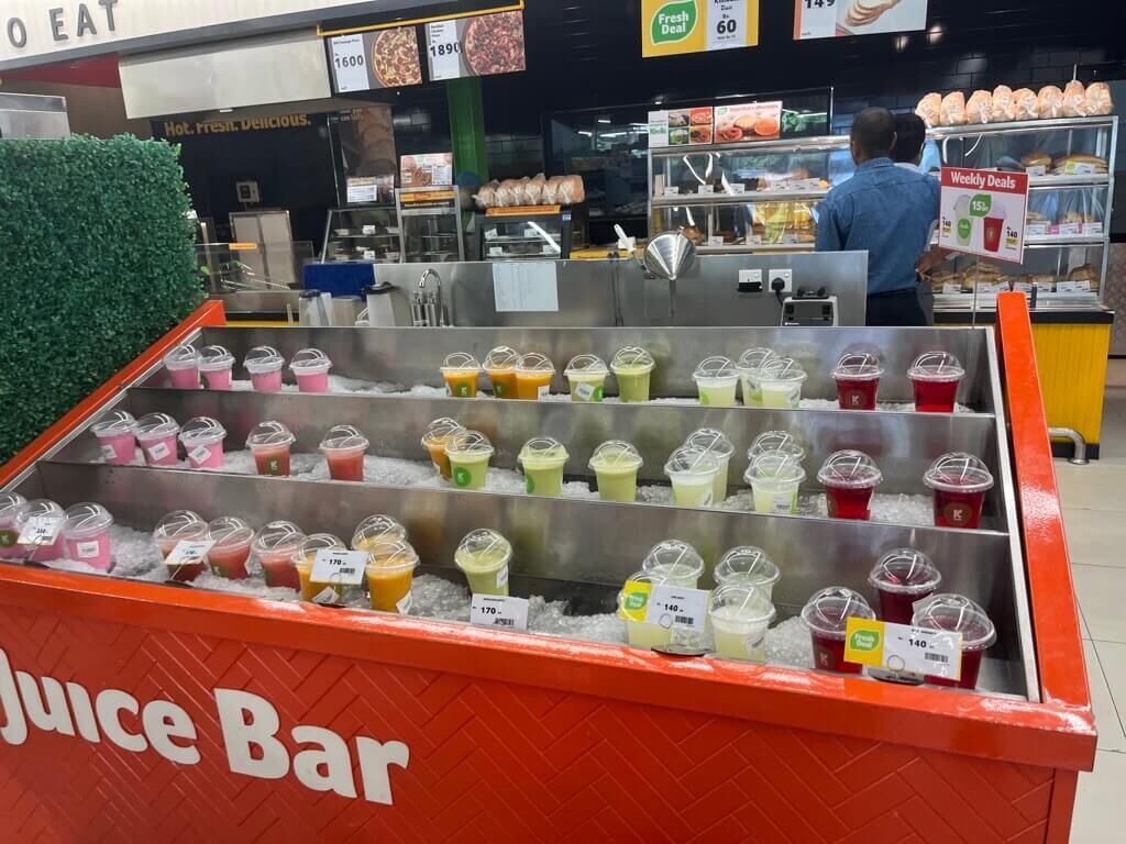 ジュースコーナー Keels フレッシュフルーツジュース