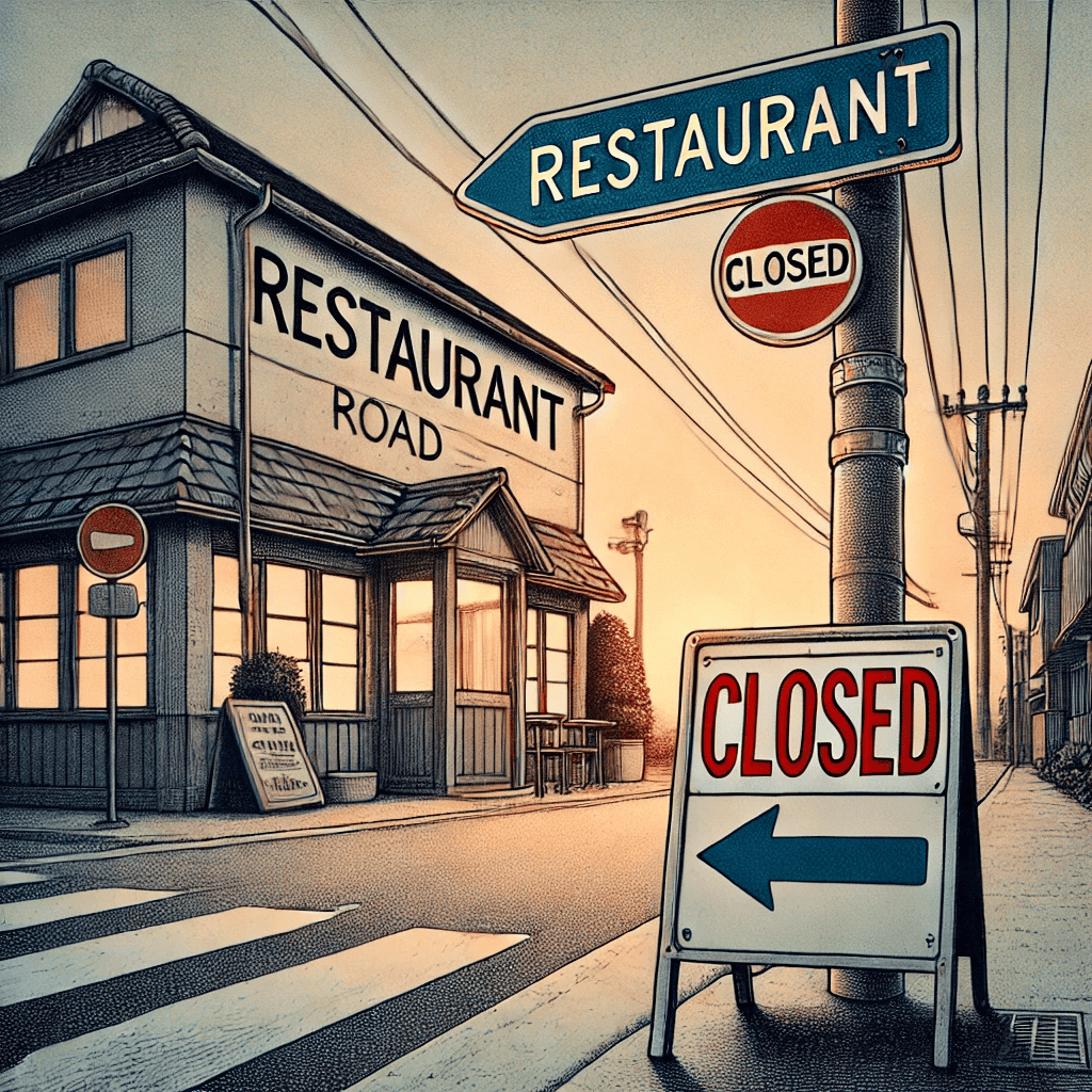 A_detailed_illustration_of_a_restaurant_road_sign_