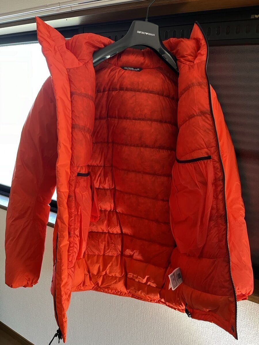 Arc'teryx Alpha Parka 内側 850FPダウンバッフル構造