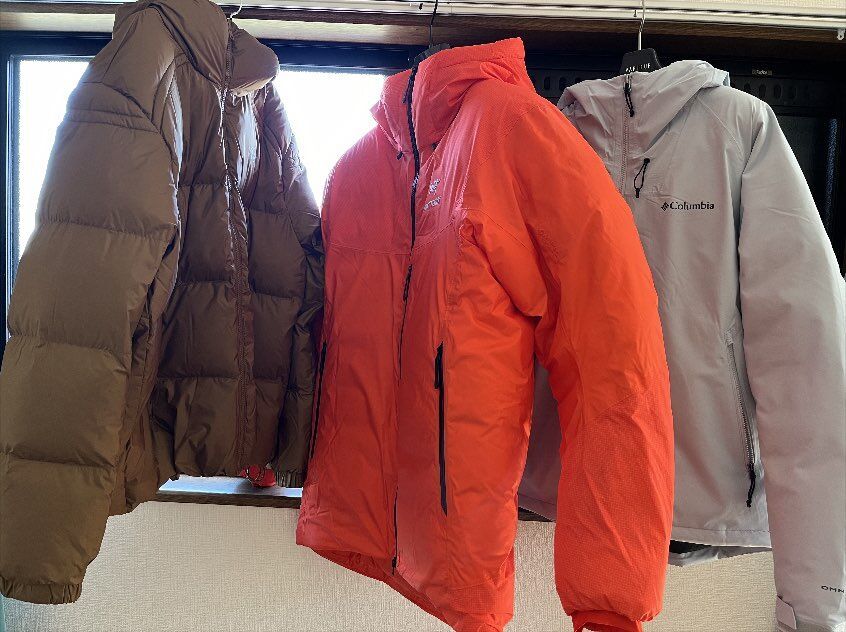 アウトレットで購入したダウンジャケット3着 Columbia Diesel Arc'teryx