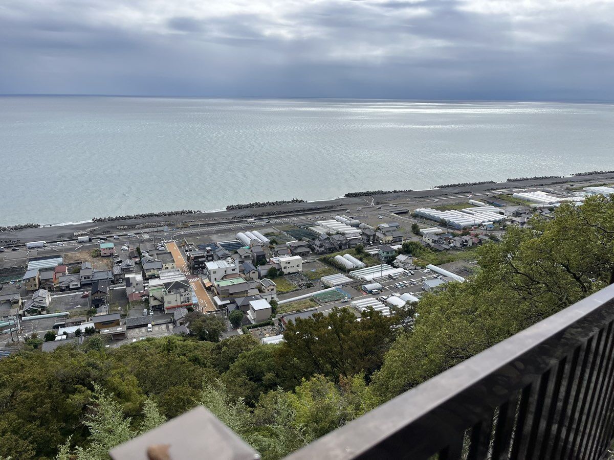 久能山東照宮から見た駿河湾の眺望