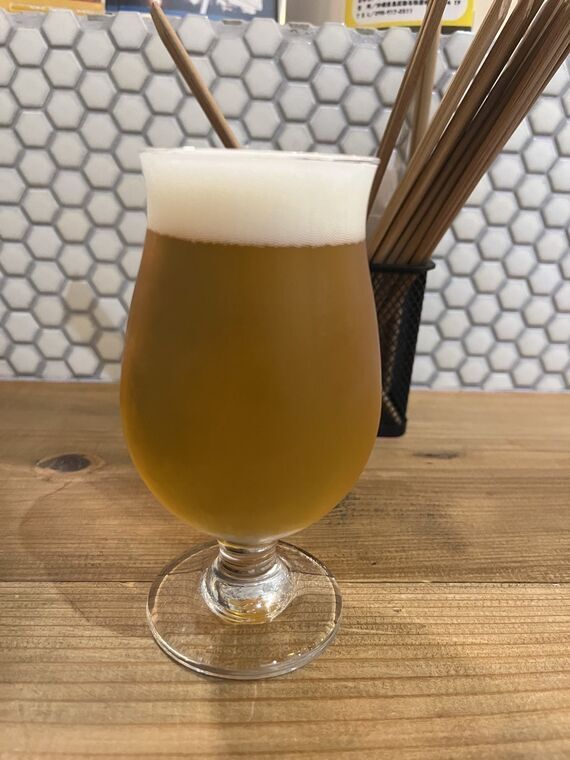 AGARIHAMA BREWERY Milk Shake IPAのグラス