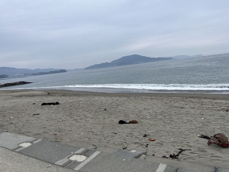 高田松原の砂浜と海 陸前高田市