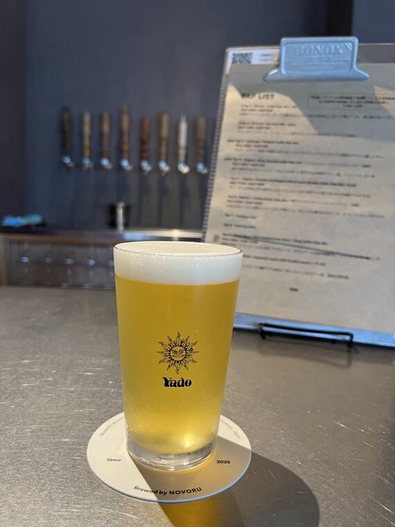 Yadoで飲んだノボルブルーイングのセッションIPAとタップリスト
