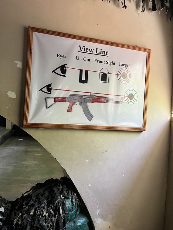 Orr's Hill Army Museum AK照準教育ポスター View Line