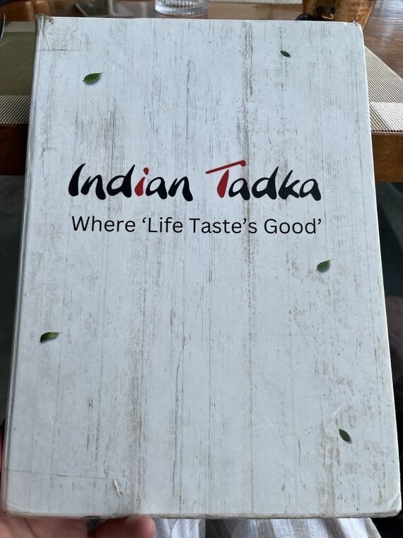 Indian Tadkaのメニュー表紙