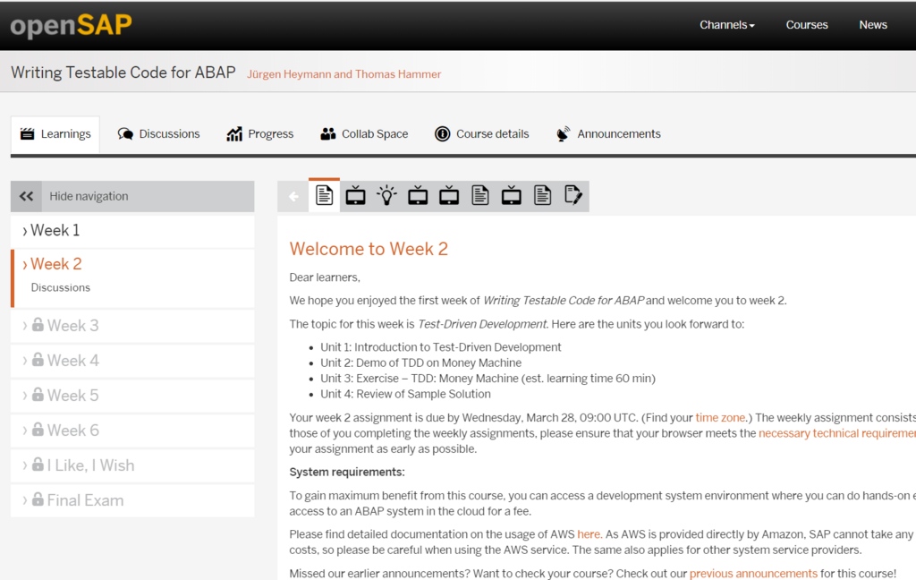 openSAP「Writing Testable Code for ABAP」Week2 を終えて - SAPの ...