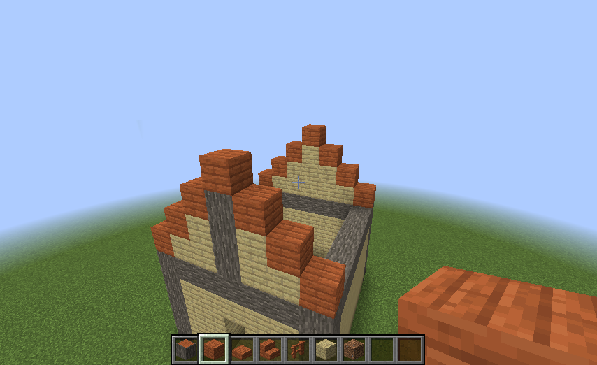 Minecraft建築レシピ】小さなアカシア屋根の家【サバイバルで作れる 