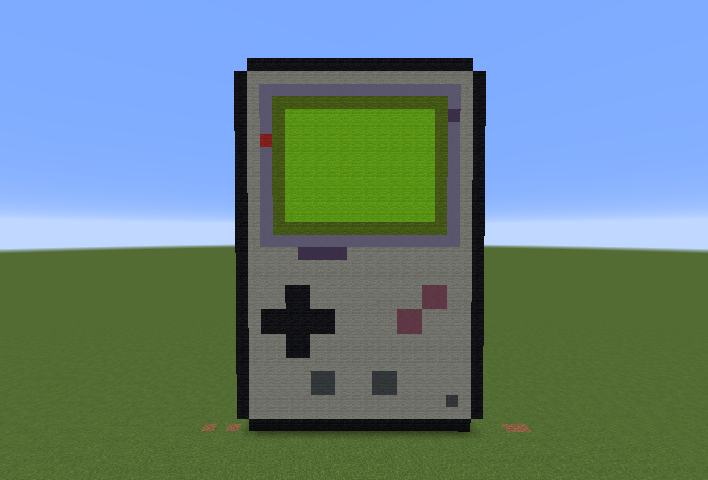 ドット絵設計図 ゲーム機 ファミコン スーファミ ゲームボーイ マインクラフト ささのめゲームぶろぐ