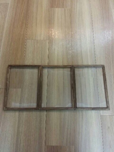 100均写真フレームでカフェ風の小窓作り