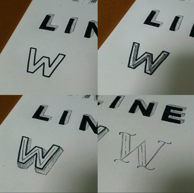 手書きレタリングのフォントアレンジ