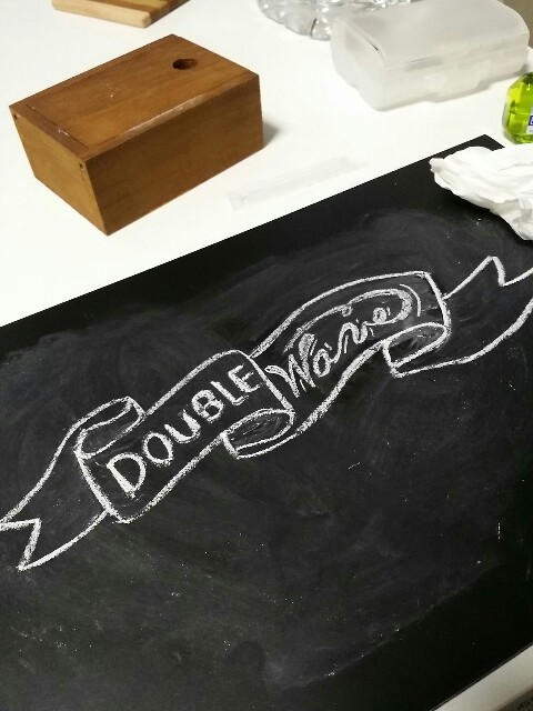 チョークレタリングのリボンの書き方