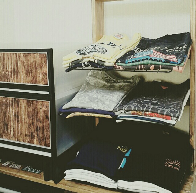 Tシャツ衣類収納棚