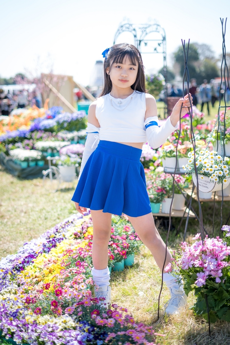 mezzo piano とっても可愛いフラワーデザインスカート　コロンちゃん cocoroちゃん＠フラワーフェス2023 - ゆめのある子応援日記