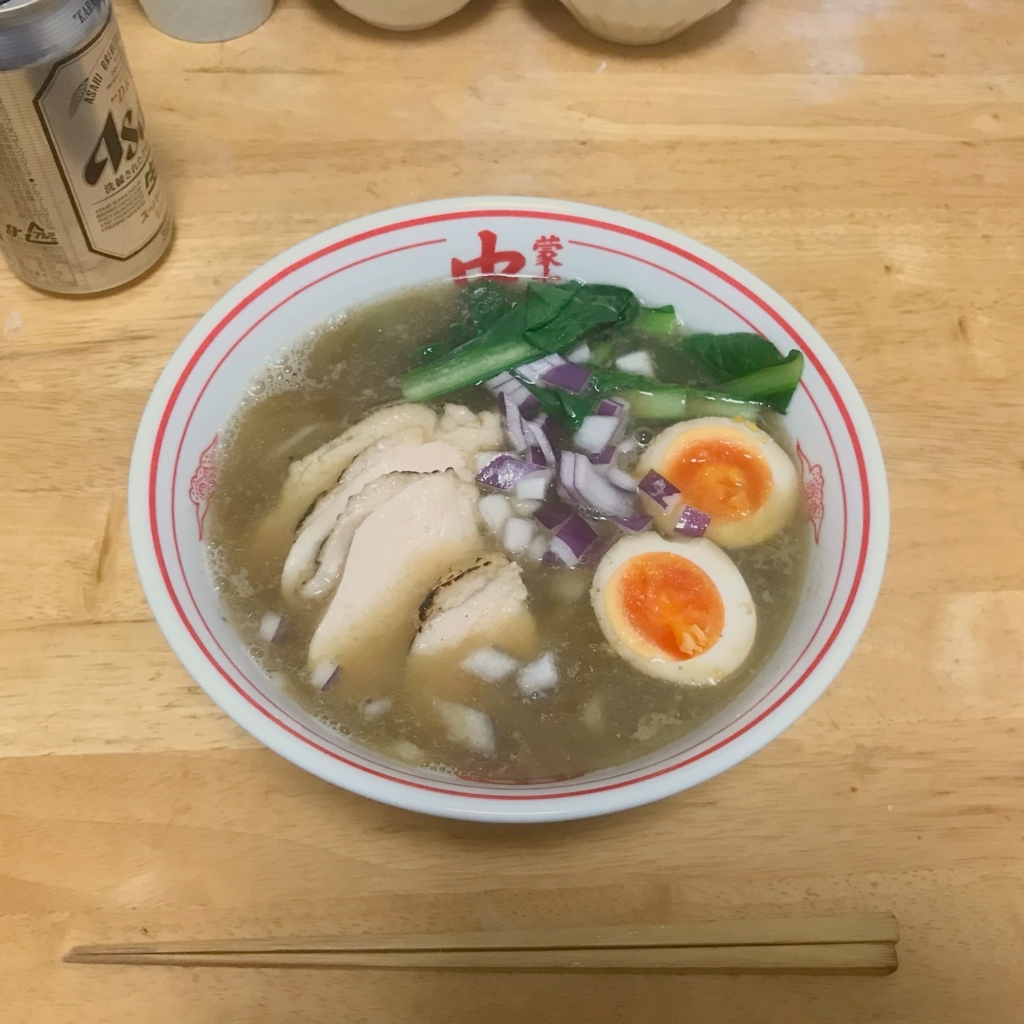 完成したラーメン