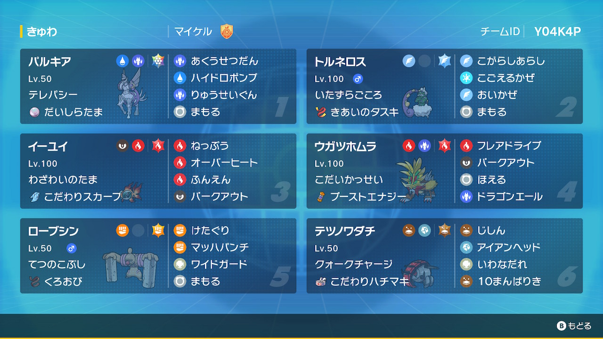 ポケモンSV】オリジンパルキア軸【レギュレーションGダブル