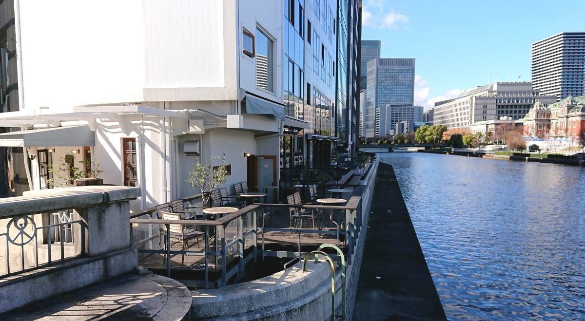 大阪北浜の Moto Coffee モトコーヒー 川沿いのテラスが素敵です 関西まいにちカフェ日記