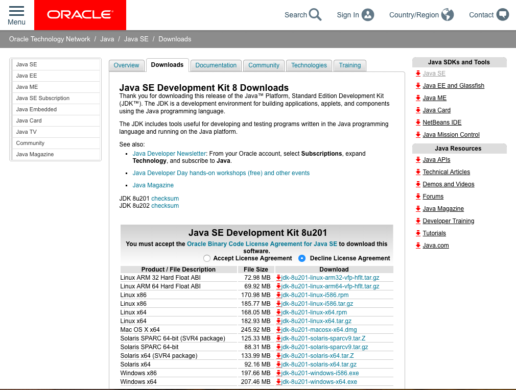 java se development kit 7