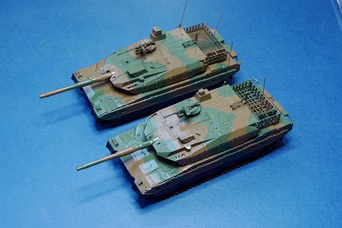 アオシマとフジミの1/72 10式戦車を作り比べる その4 - メモって分析