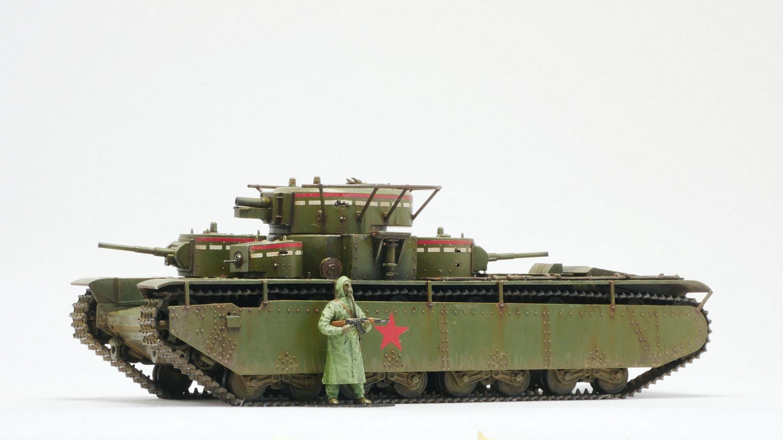 多砲塔】ソ連 T-35重戦車（Zvezda 1/72）を作る その2【完成