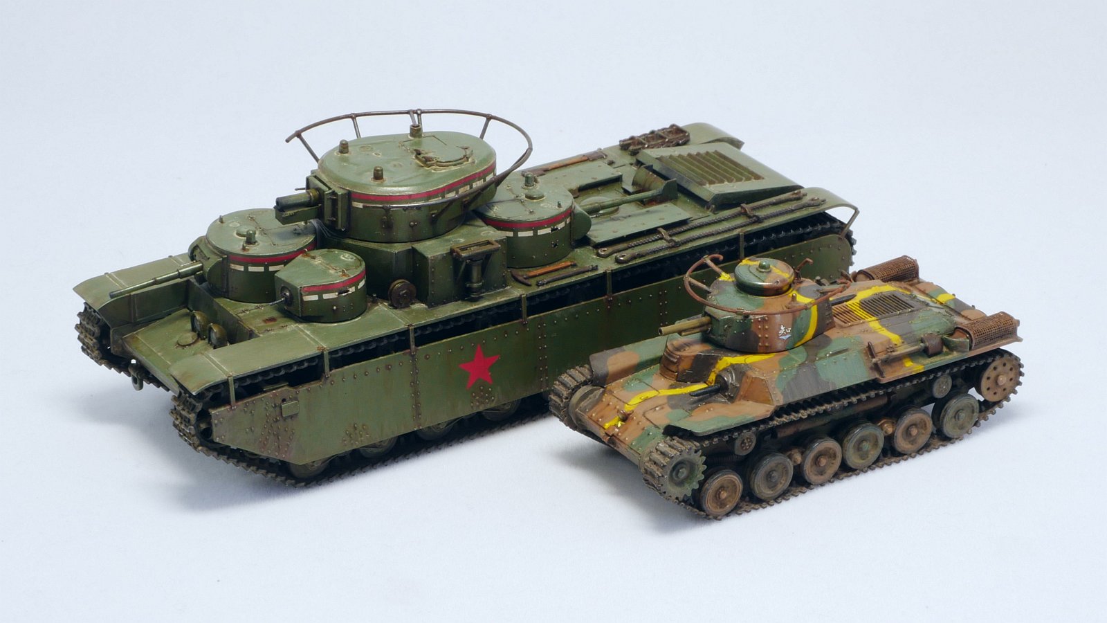 多砲塔】ソ連 T-35重戦車（Zvezda 1/72）を作る その2【完成・データ集