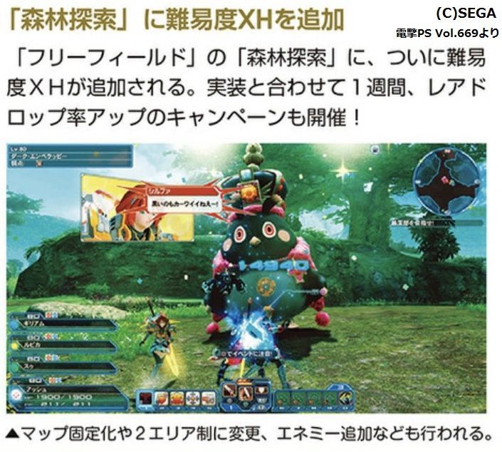 フリーフィールド森林に難度XH追加