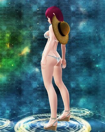 首かけ麦わら帽子