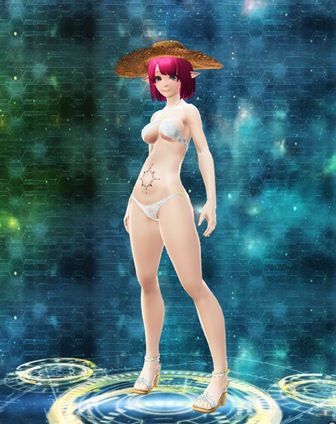 ツバ広麦わら帽子　濃