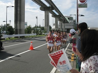 箱根駅伝予選会　立飛付近