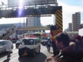 ランナー京急蒲田通過直前のパトカー