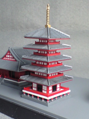 フジミ 浅草寺 完成 - 日々常々悪戦苦闘 本に模型にゲームにいろいろと