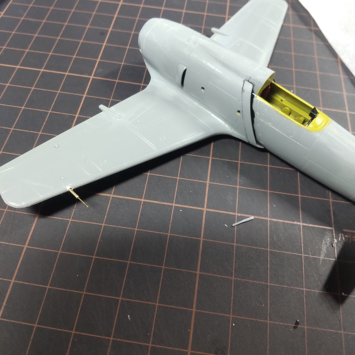 作ったピトー管を取り付けて見たところ。