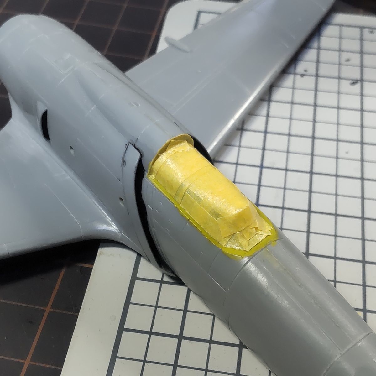 コクピットのマスキング