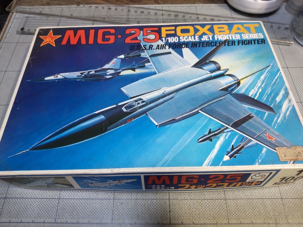 サニーの1/100 MIG-25が届いたけれど… - 日々常々悪戦苦闘 本に模型に