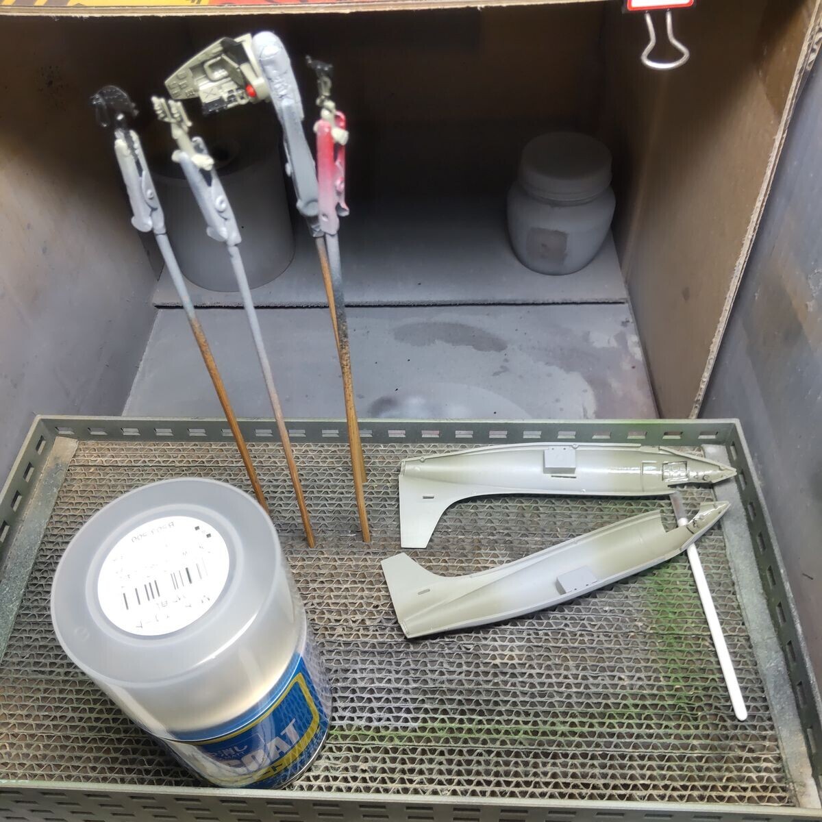 コクピットパーツのトップコート