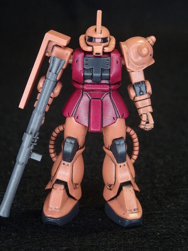 バンダイ/日清 1/380 MS-06S シャア専用ザク2 完成 - 日々常々悪戦苦闘