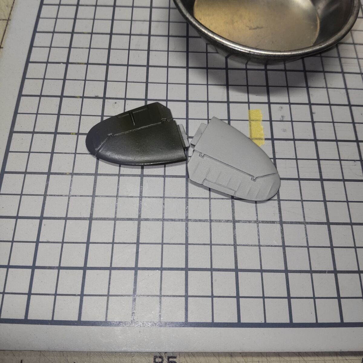 尾翼のマスキング除去